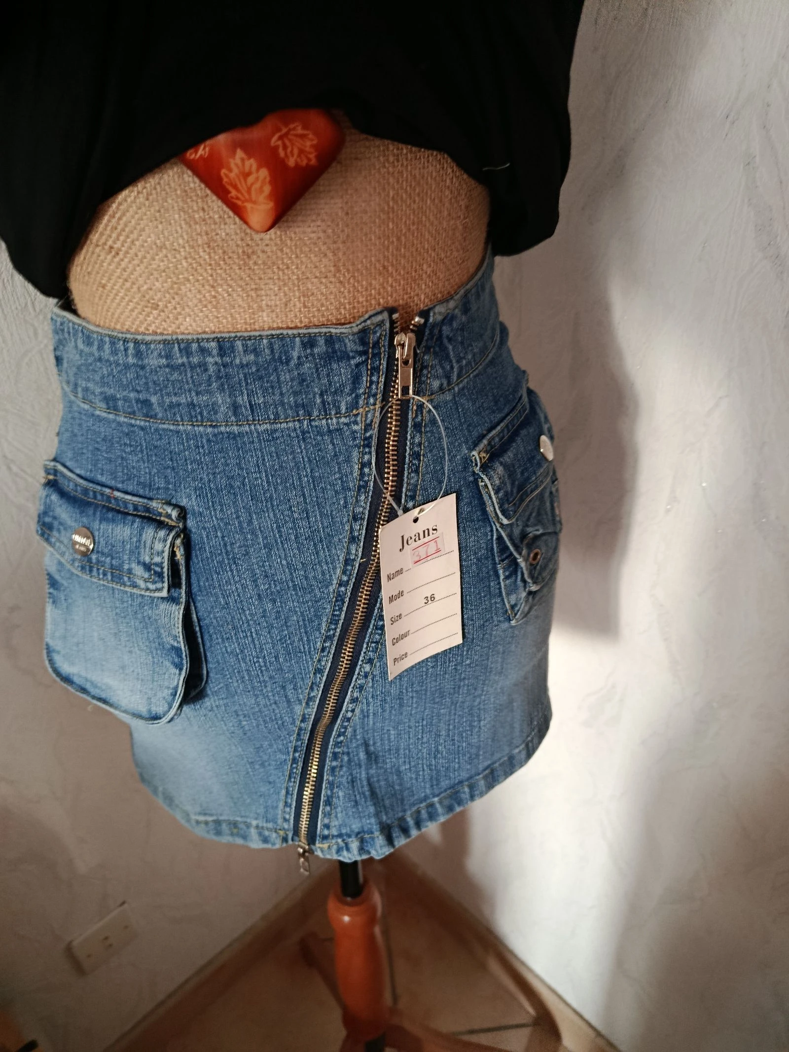 Mini saia jeans – photo 2